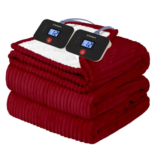 Westinghouse Heated Sherpa Throw Wayfair